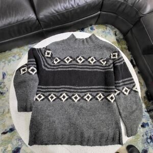 Men's Vintage 90's Wool Blend Cardigan Sweater 111 State New w/ Tags Size Med